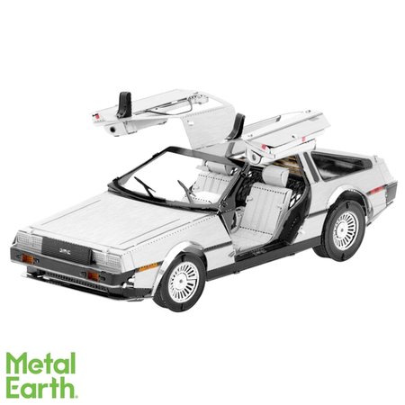 FASCINATIONS Metal Earth Stainless Steel Delorean 3D Model Kit, Silver 9023317